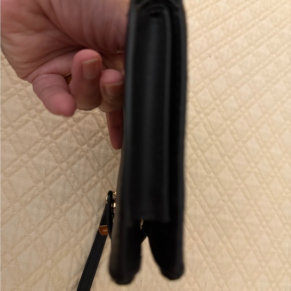 Michael Kors Black Wristlet with Gold Accents